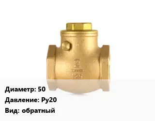 Клапан бронзовый 50 Ру20 обратный